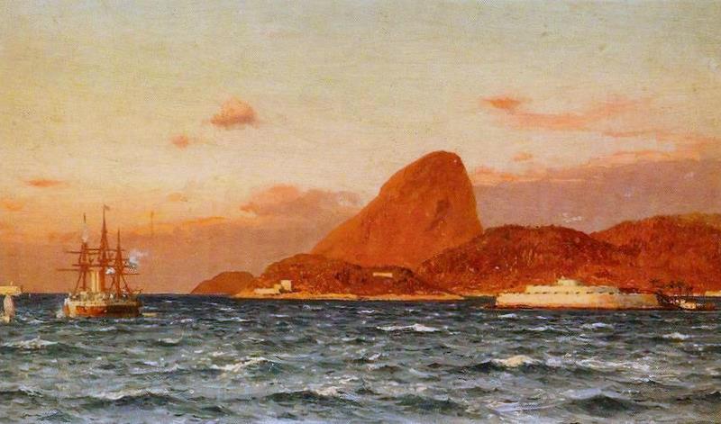 Eduardo de Martino View of Rio de Janeiro France oil painting art